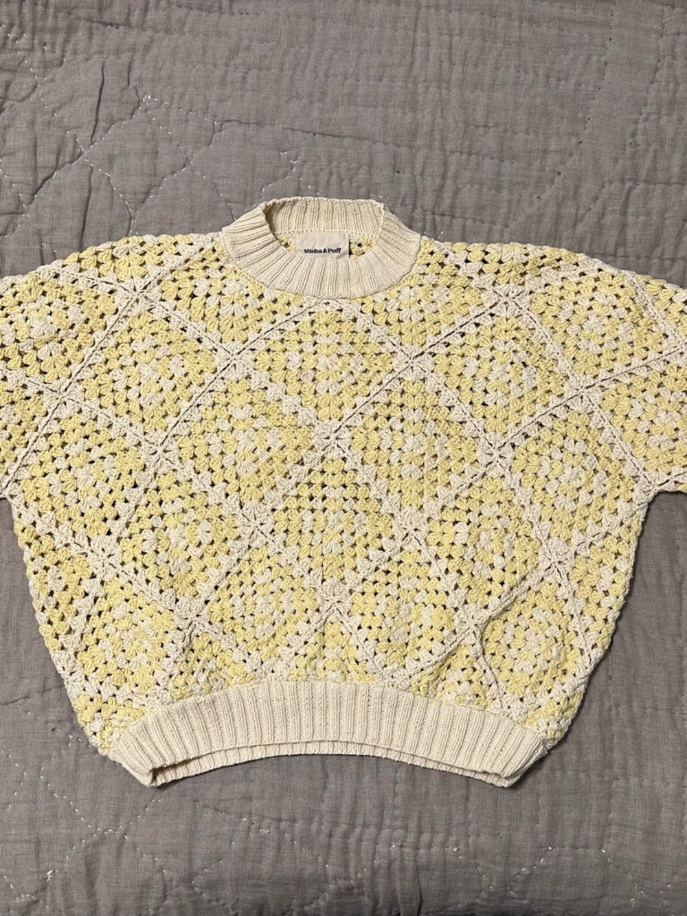Misha And Puff Crochet Sweater